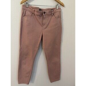 BUFFALO DAVID BITTON JEANS HIGH-RISE SOFT STRETCH ANKLE SKINNY PINK Women 14